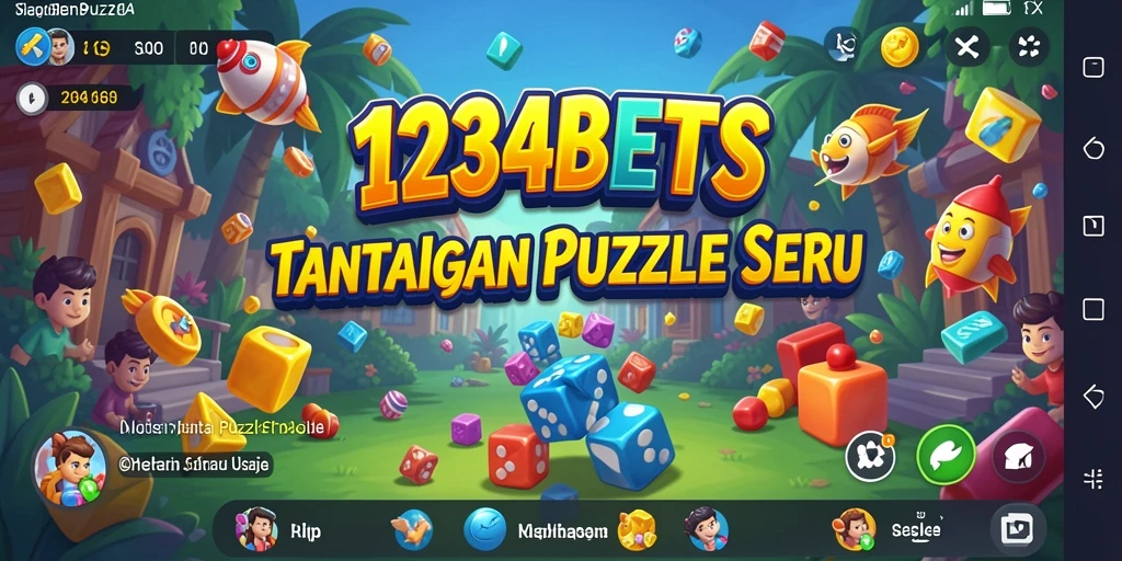 Screenshot utama 1234BETS menampilkan gameplay Puzzle yang menarik.