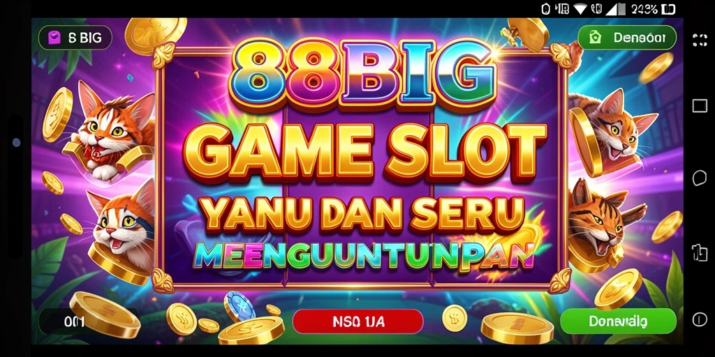 Tampilan gameplay seru dari aplikasi Slot 88BIG yang menegangkan.