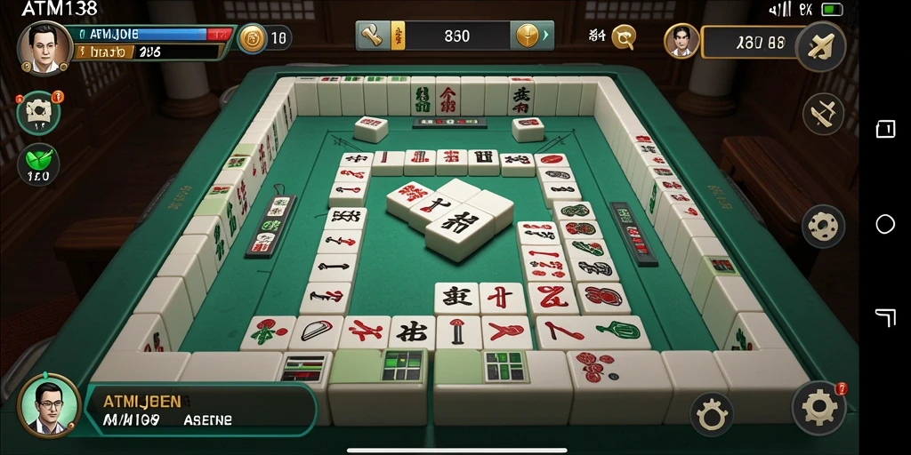 Tampilan gameplay Mahjong yang seru di ATM138.
