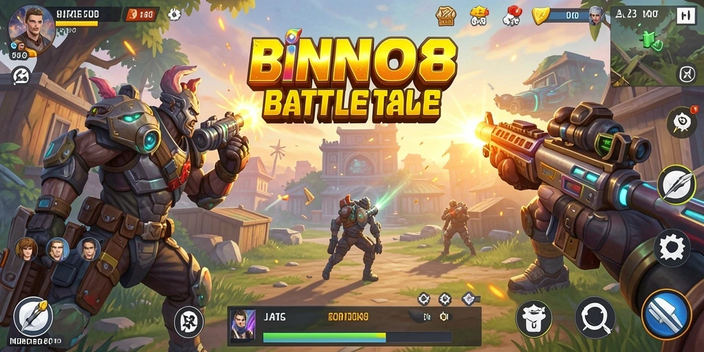 Tampilan gameplay seru di BINGO188 dengan pertarungan intens Battle Royale.