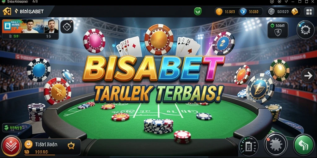 Tampilan gameplay menarik dalam BISABET yang menampilkan simulasi taruhan.