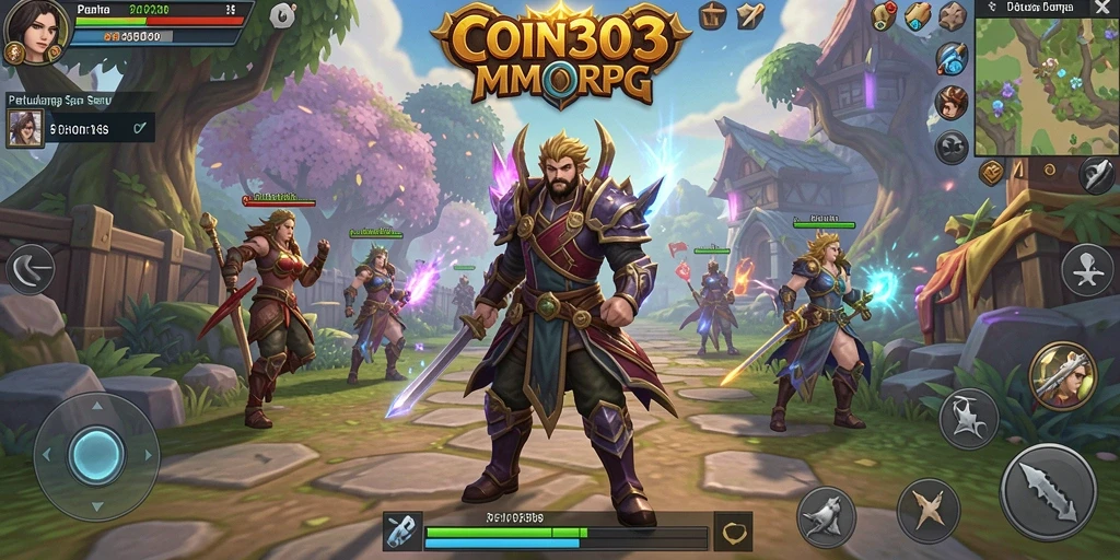 Tampilan gameplay COIN303 yang menegangkan di dunia MMORPG.