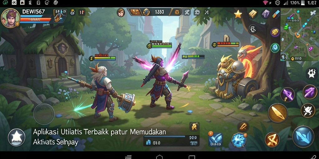 Tampilan antarmuka DEWI567 yang intuitif dan mudah digunakan.