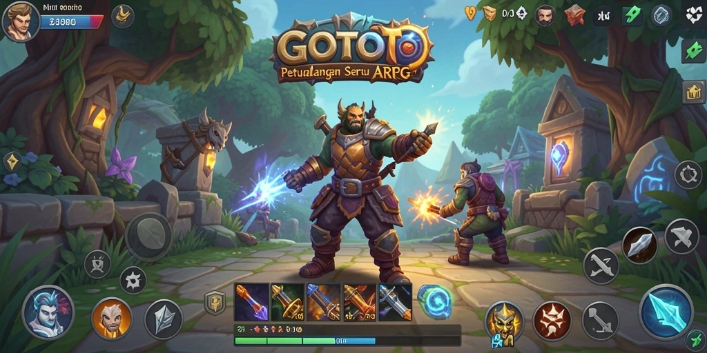 GOTOTO menampilkan aksi seru dalam pertempuran ARPG.