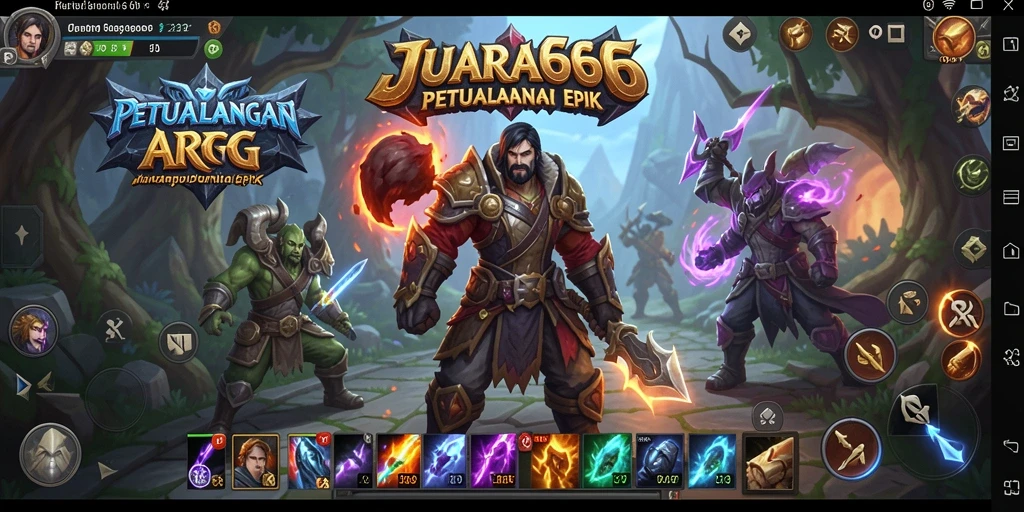 Tangkapan layar menampilkan pertarungan intens dalam JUARA666 dengan karakter yang dinamis.