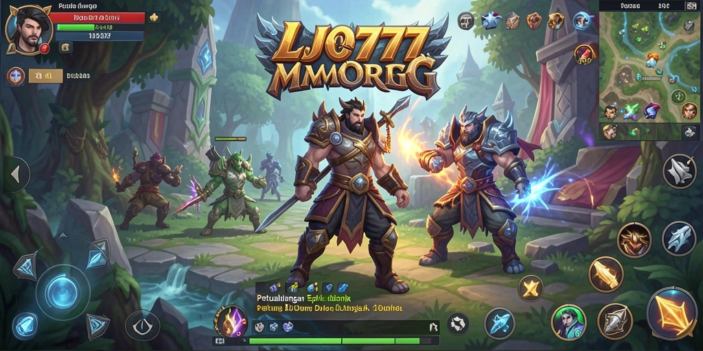 Gameplay epik LJO777 dalam dunia MMORPG yang luas.