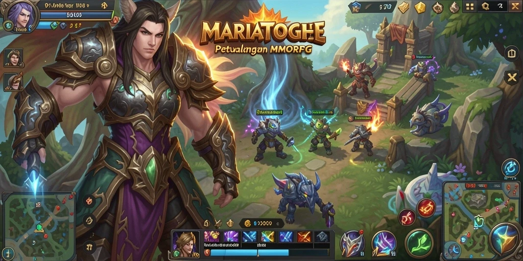 Tangkapan layar gameplay MARIATOGEL menunjukkan aksi seru di dunia MMORPG.