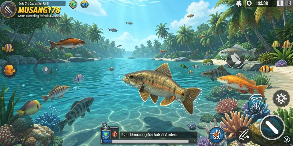 Tampilan gameplay MUSANG178 yang seru dan menarik saat memancing.