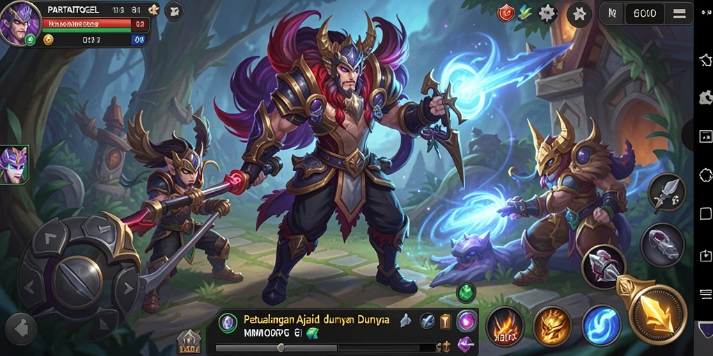 Tangkapan layar menunjukkan aksi seru dalam gameplay MMORPG PARTAITOGEL.