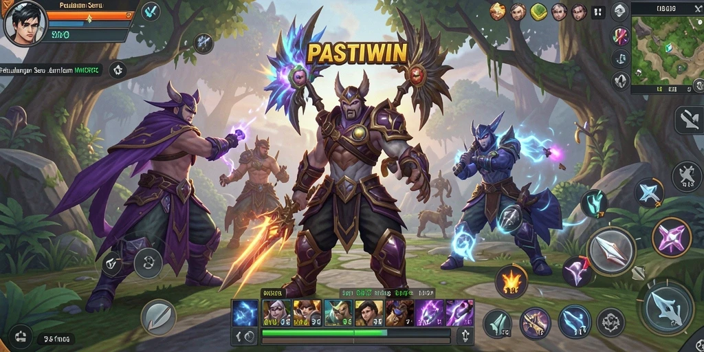 Screenshot gameplay PASTIWIN dengan grafis yang luar biasa.
