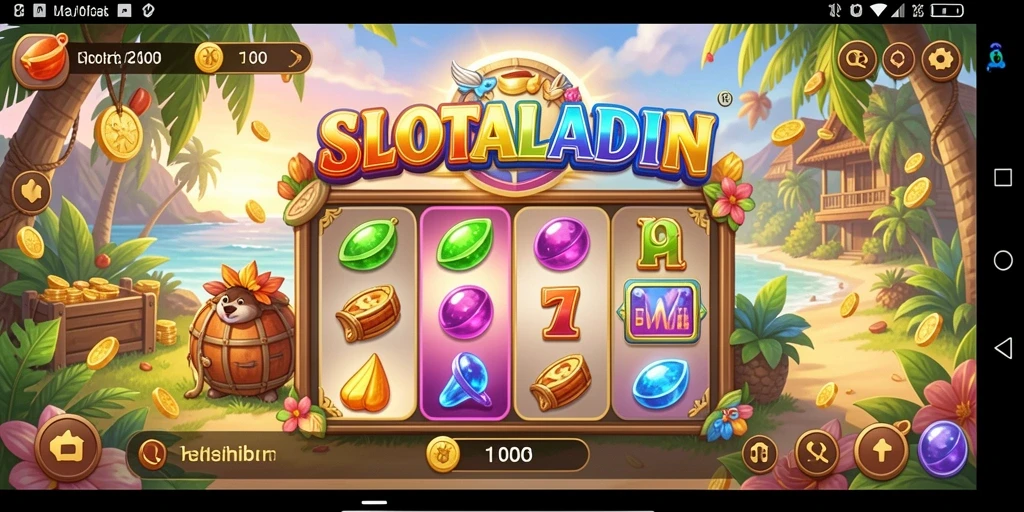 Tampilan gameplay <strong>SLOTALADIN</strong> yang menarik dan penuh warna.