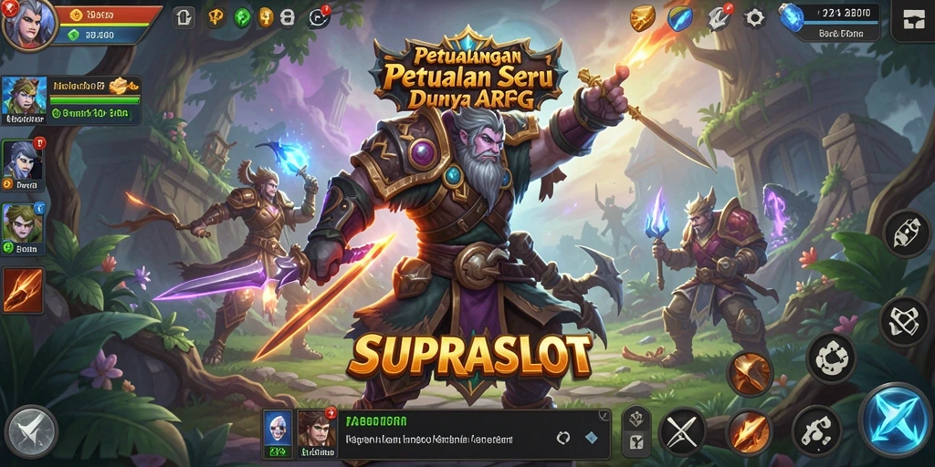 Screenshot gameplay <strong>SUPRASLOT</strong> dengan aksi pertempuran seru dalam dunia ARPG.