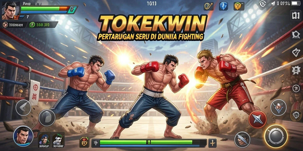 Gameplay seru dengan pertarungan dinamis di TOKEKWIN.