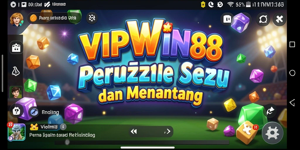 Tampilan gameplay seru dari permainan puzzle VIPWIN88.